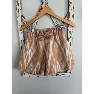 Aerie 100% cotton size XS tribal tropical cotton tie waist shorts